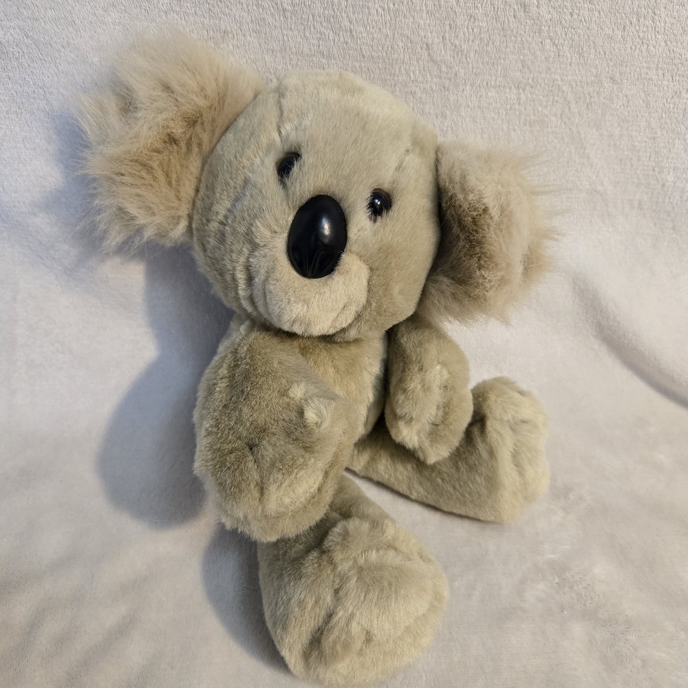 Vintage 1989 Avon Koala Bear Plush Stuffed Animal 12" Gray Original Tag